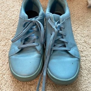 blue tennis shoes!